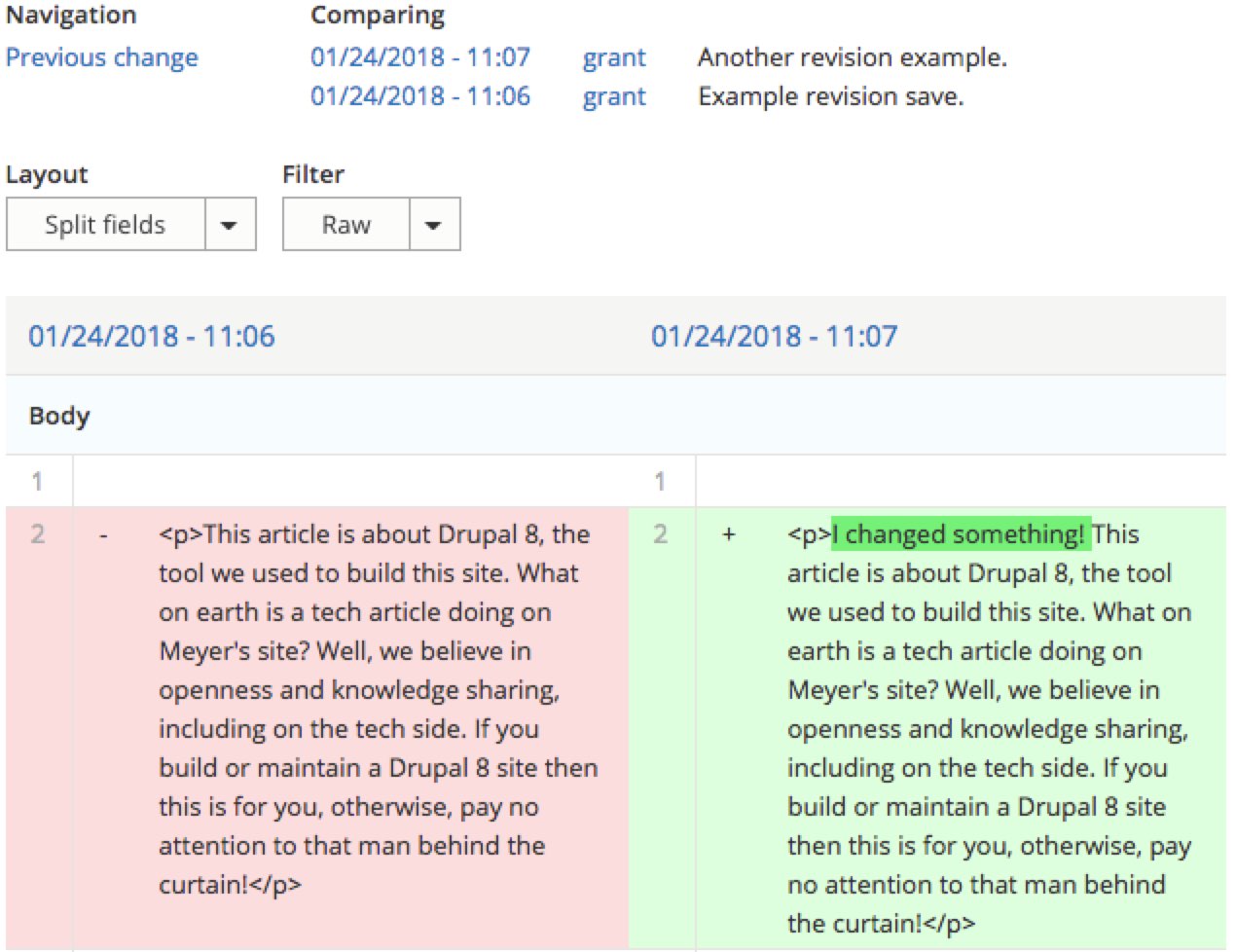 Image demonstrating how the Diff module works