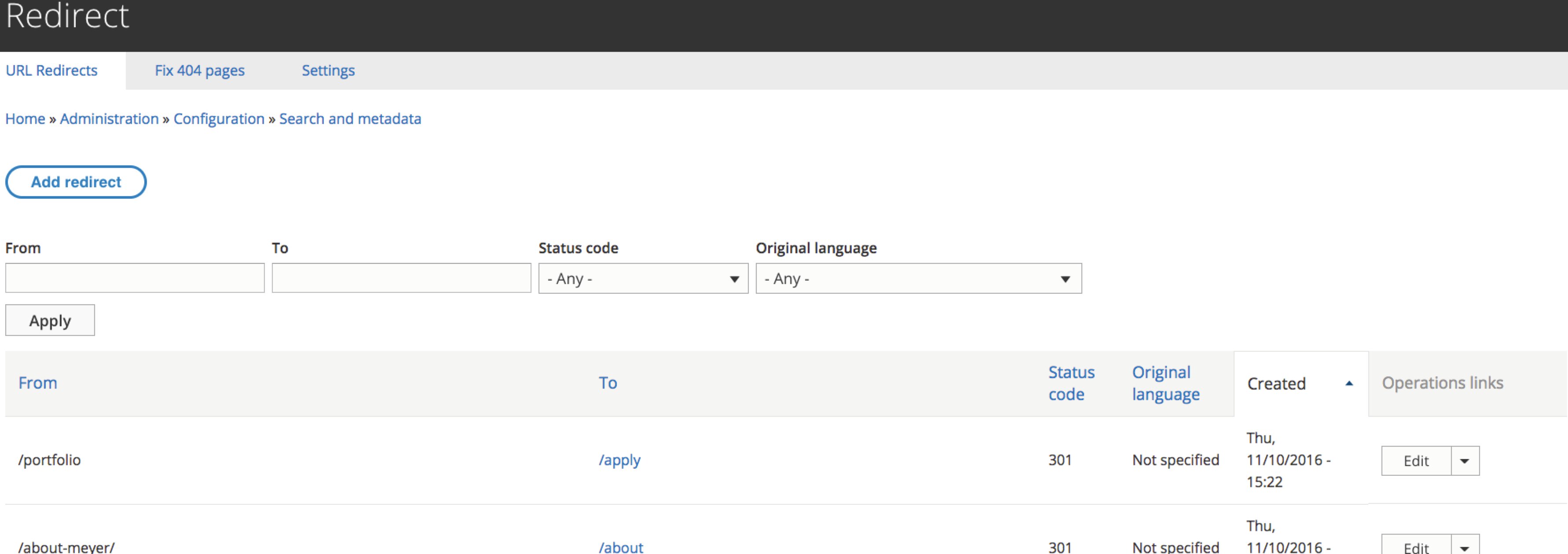 Image demonstrating how the Redirect module works