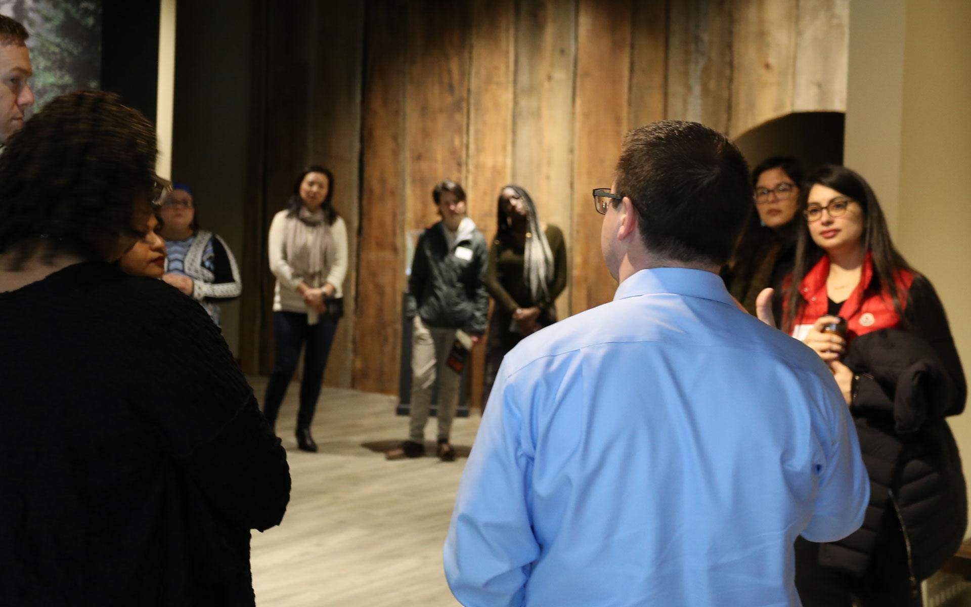 Meyer staff during a tour of Chachalu Museum and Cultural center