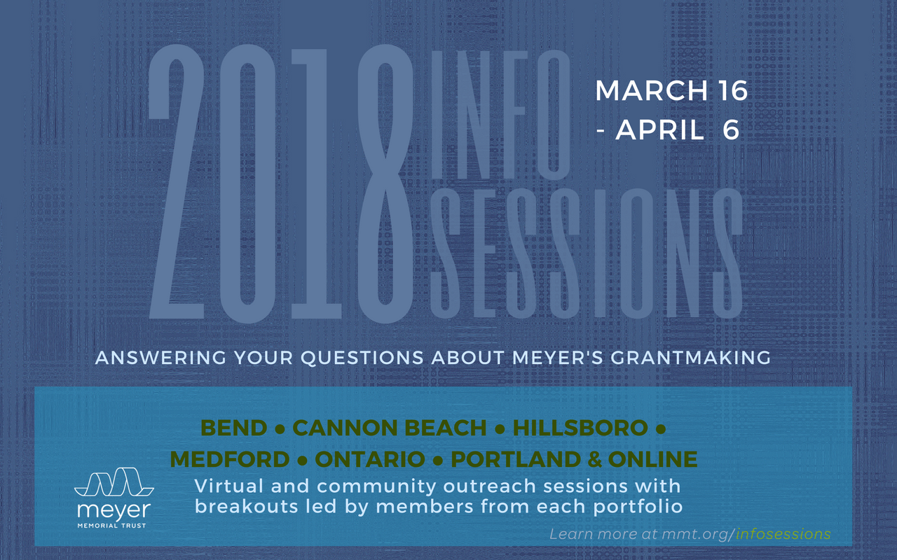 Meyer's Annual Funding Opportunity open March 15: Sign Up for an Information Session to Get Your Questions Answered