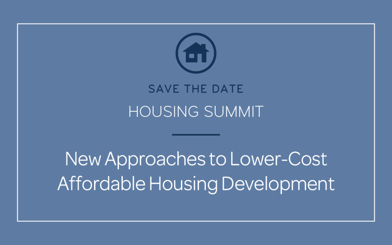 Save the date for Meyer's Affordable Housing Initiative's cost efficiencies summit