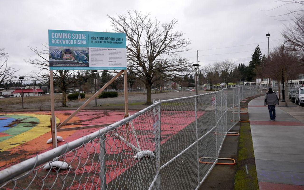 The Rockwood Rising site, owned by the city of Gresham, was the site of a Fred Meyer that closed in 2003. The city plans a major redevelopment it hopes will spur more development in the neighborhood. Photo credit Elliot Njus at the Oregonian