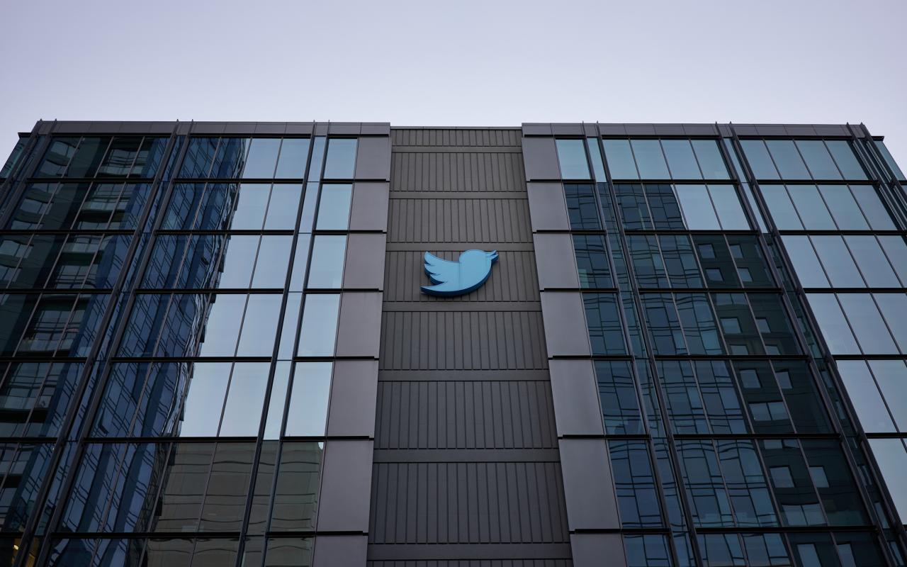 Twitter headquarters building in San Francisco, CA