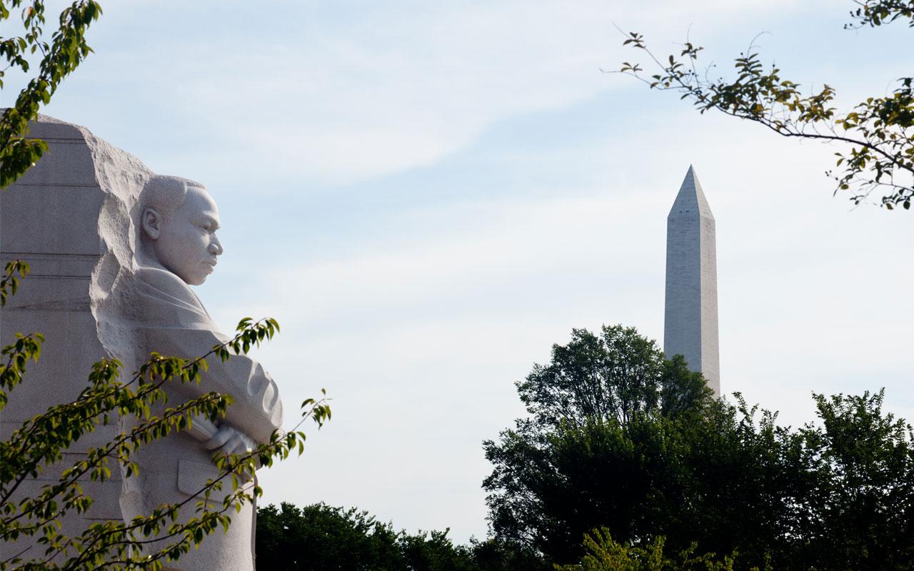 The Martin Luther King Junior Memorial in Washington, D.C.