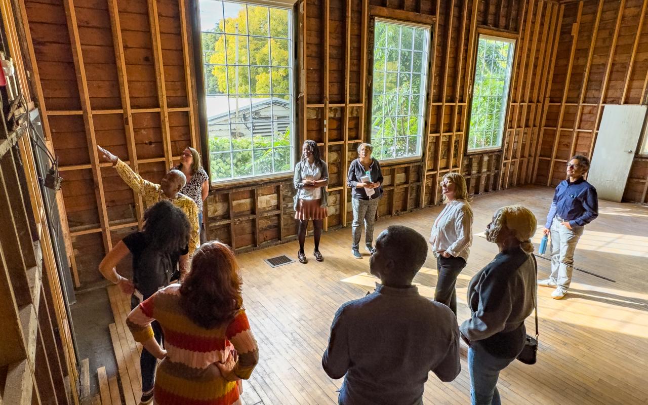 Community members tour the Billy Webb Elks Lodge Photo by Carly Cramer